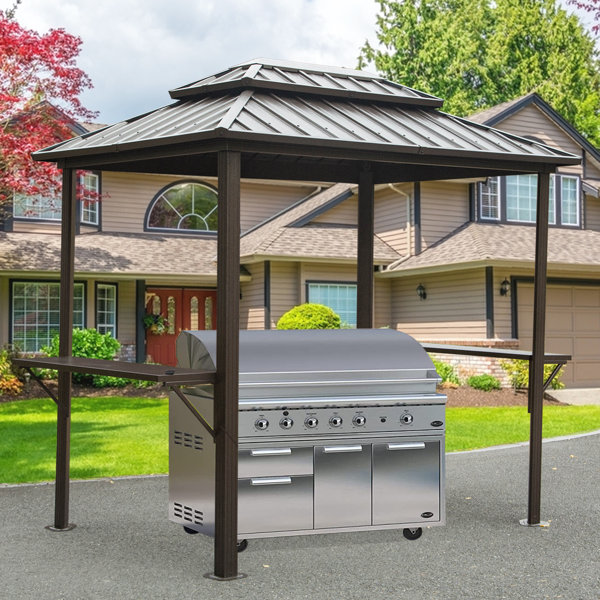 domi outdoor living 8 Ft. W x 6 Ft. D Aluminum Grill Gazebo & Reviews